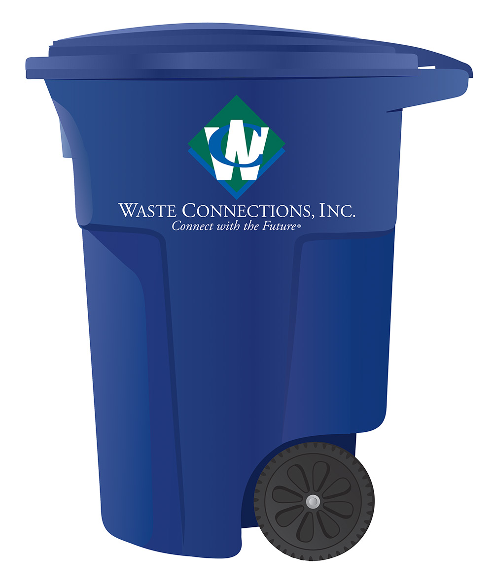  Hardin Sanitation residential 95 gallon trash bin.
